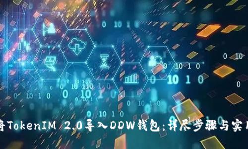 如何将TokenIM 2.0导入DDW钱包：详尽步骤与实用指南